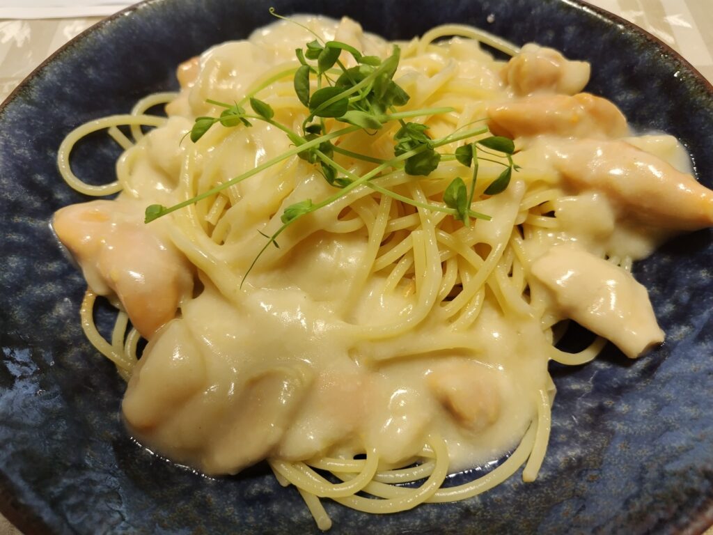 完成したパスタ