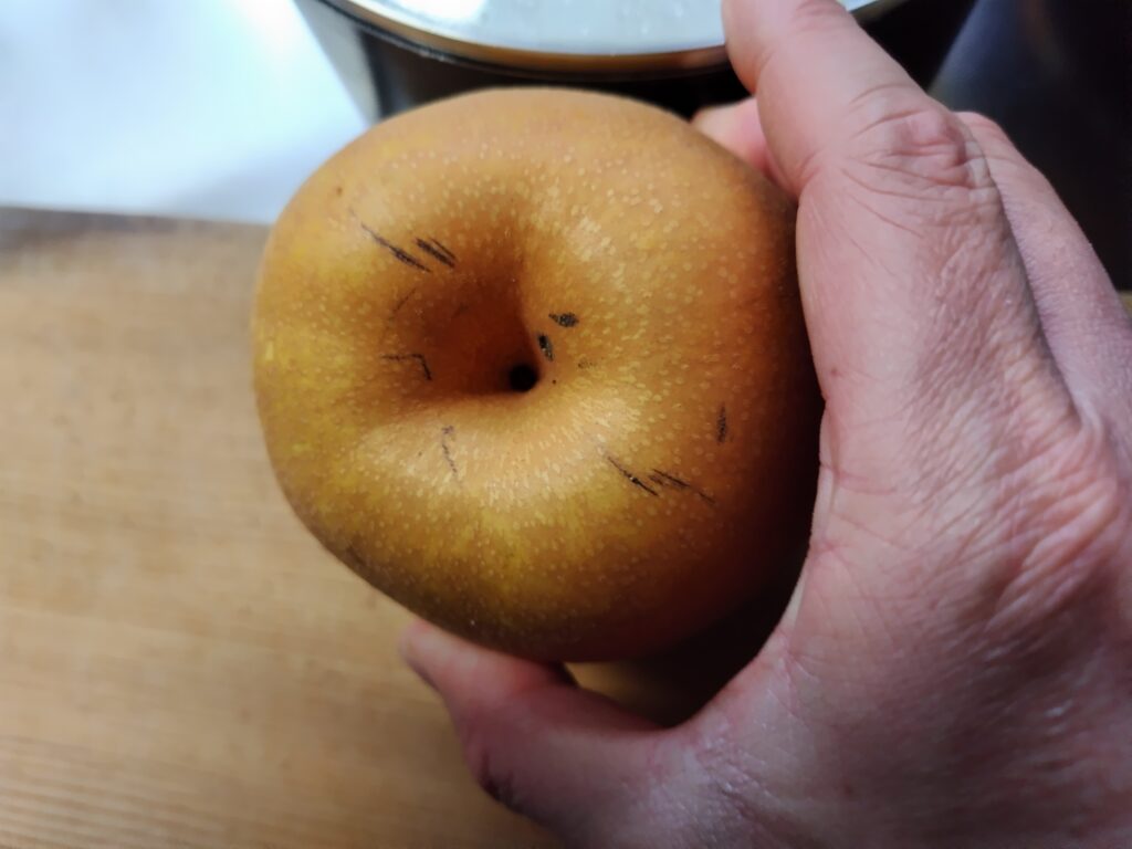 ナシ お尻側