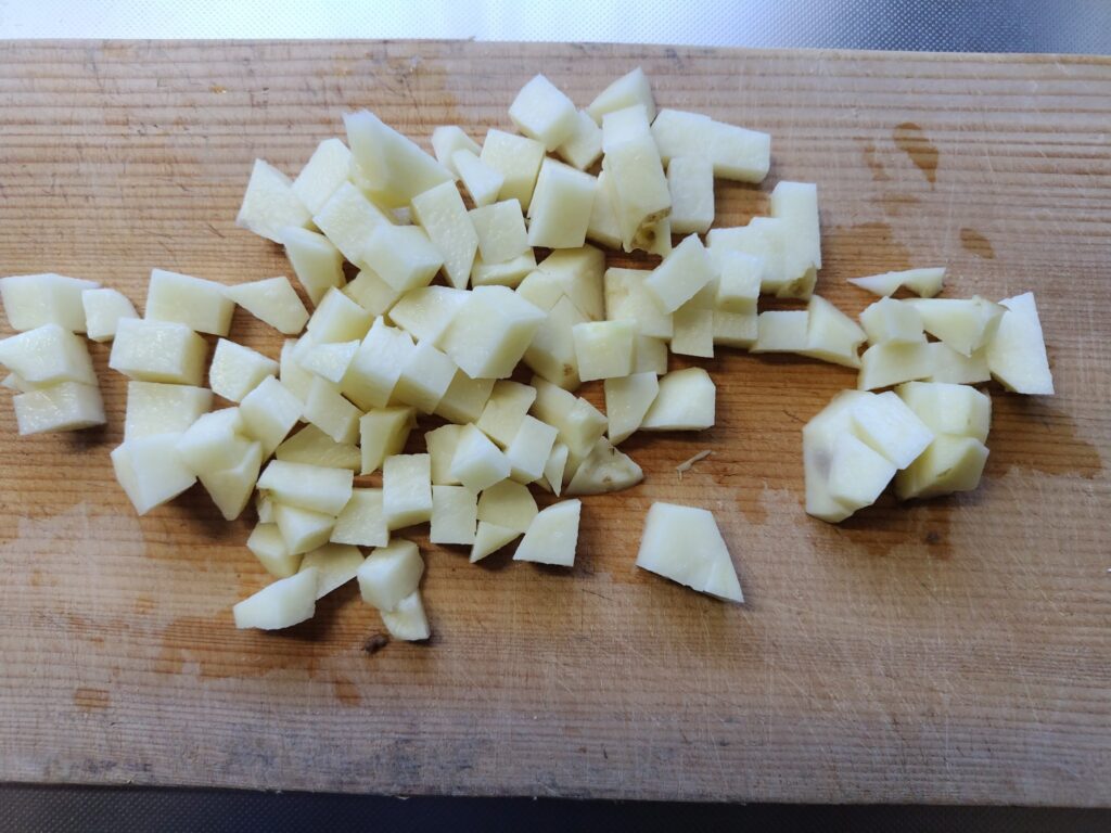 カットしたじゃがいも
